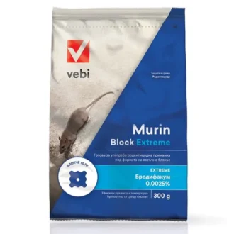 Отрова за мишки и плъхове Vebi Murin Block Extreme 300 гр.